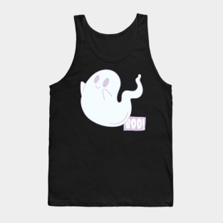 Halloween boooo cute ghost Tank Top